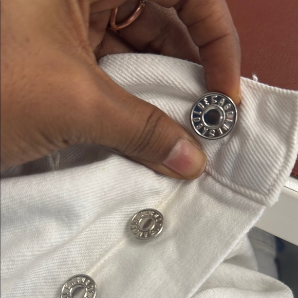 AGOLDE 90's Mid Rise Loose in Cloudburst White Distressed Women's Jeans size 26 - Picture 11 of 11